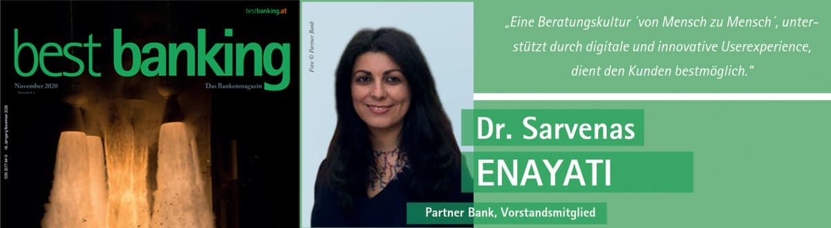 Dr. Sarvenas Enayati interviews with Best Banking Magazin